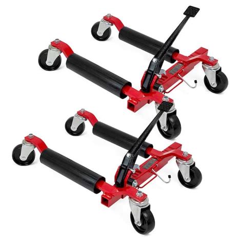 XtremepowerUS 1250 lbs. Car Vehicle Positioning Moving Wheel Dolly Lift ...