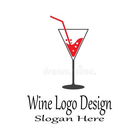 Wine Logo Template Vector Symbol Nature Stock Vector Illustration Of