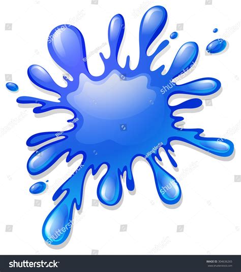 Blue color splash on white illustration #Ad , #SPONSORED, #color#Blue# ...