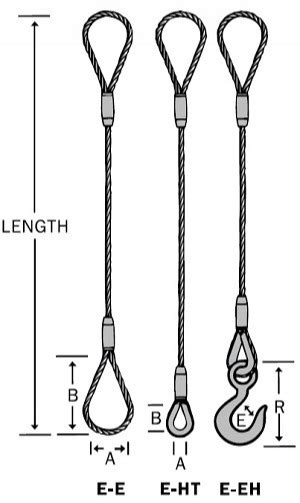 Single Leg Wire Rope Sling