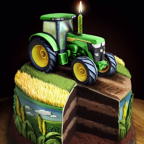 John Deere Tractors Cakes