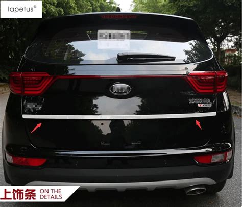 Lapetus For Kia Sportage Ql Chrome Rear Trunk Cover Tailgate