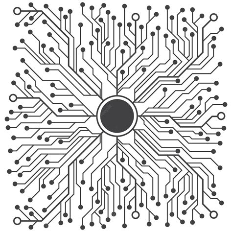 Premium Vector Abstract Vector Circuit Board Technology Pattern For