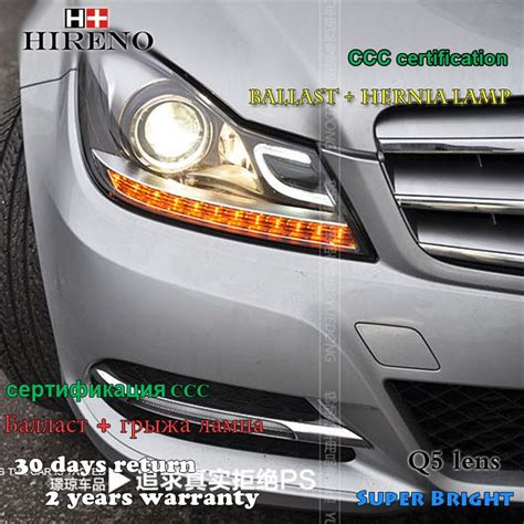 Hireno Headlamp For Mercedes Benz C C C W