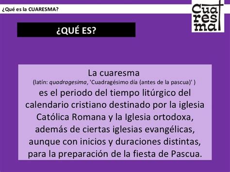 Qué Es La Cuaresma