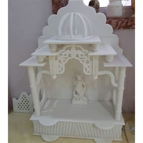 Sculpture White Indian Marble Home Decorative Indoor Hand Carved Pooja