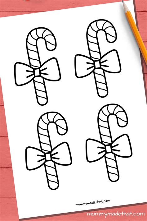 Adorable Candy Cane Templates Free Printables