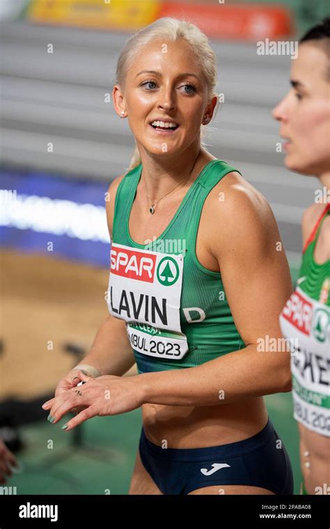 Sarah Lavin Of Ireland Competing In The Womens M Hurdles Final At