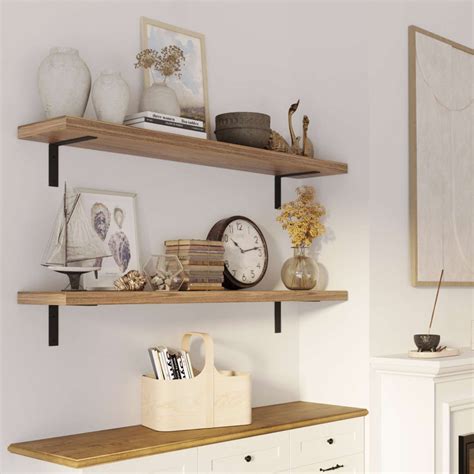 Millwood Pines Cordasia Piece Paulownia Floating Shelf Wayfair