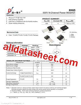 Dmf N Tu Datasheet Pdf Diyi Electronic Technology Co Ltd