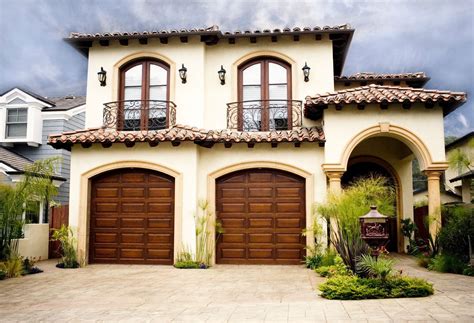 Enhancing Your Homes Exterior With Spanish Style Garage Doors Garage