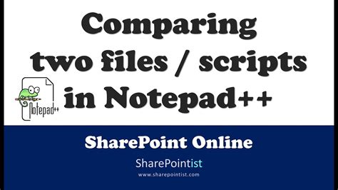 How To Compare Two Files In Notepad Youtube