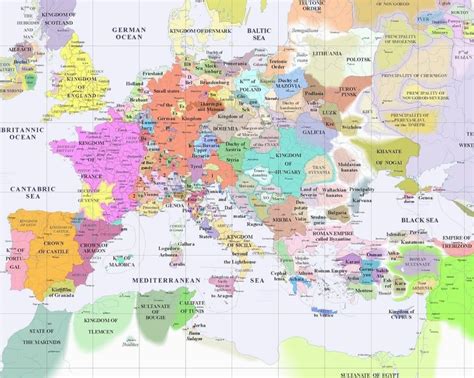 Map Of Medieval Europe 1300 Europe 1300 Interesting Maps World History