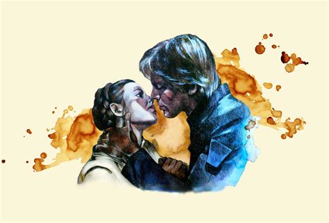 StarWars Han and Leia Kiss by Jamos2007 on DeviantArt