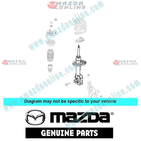 Mazda Genuine Front Right Shock Absorber KD45 34 700A Fits 13 16 MAZDA