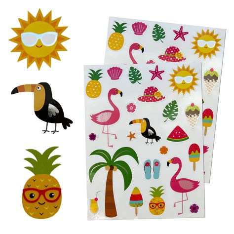 Tropical Beach Stickers For Kid Arts And Crafts Cute Stickers For