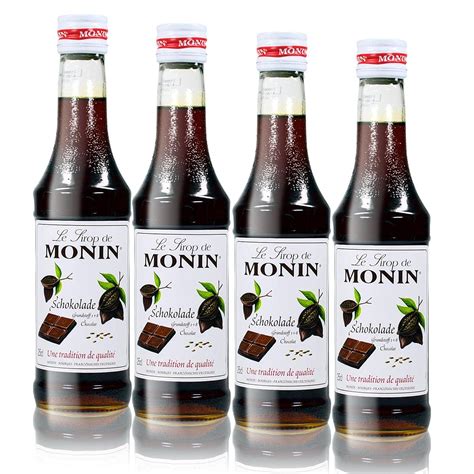 X Monin Schokoladen Sirup Ml Flasche F R Cocktails Zum Kaffee