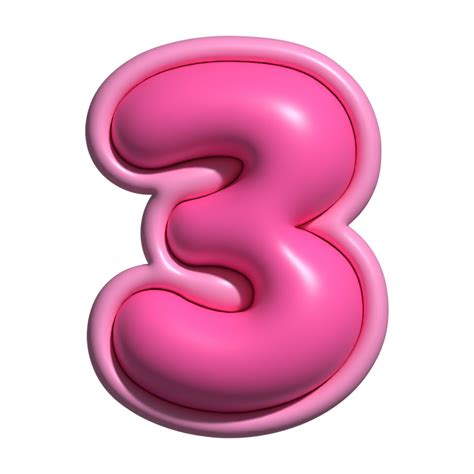 number  pink alphabet glossy  png