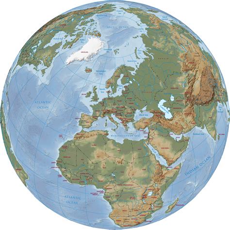 World Globe Map Europe Cristy Claudetta