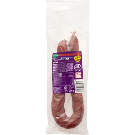 Chorizo Dulce Extra Sin Gluten Sin Lactosa Pieza 280 G EL CORTE