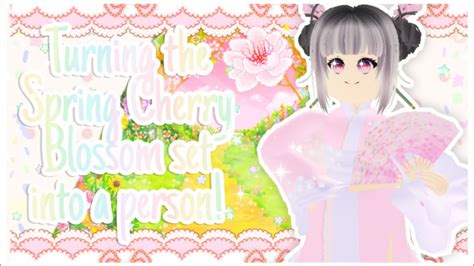 🌸 Turning The Spring Cherry Blossom Set Into A Person ୨୧ Royale High