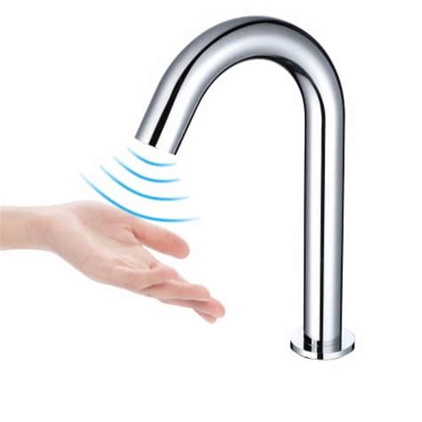 Aquaterior Automatic Sensor Touchless Faucet 1 Hole Deck Mount Faucet