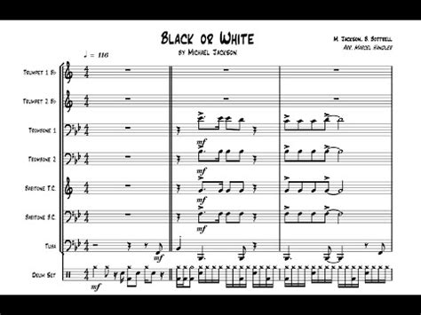 Michael Jackson Black Or White For Brass Ensemble Youtube