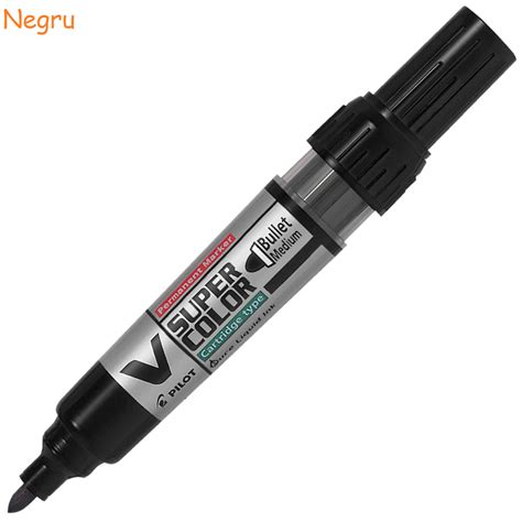 Marker Permanent Reincarcabil Varf Rotund Pilot V Super Color Office