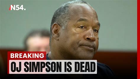 Oj Simpson Nfl Star Dies Aged 76 News54 Africa Youtube