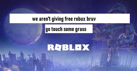 Oh Noes Roblox Is Down Better Go Touch Grass Rgocommitdie