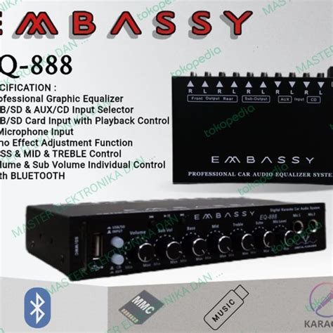 Jual Kit Equalizer Parametric Bluetooth Embassy Eq Eq Adaptor