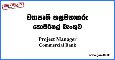 Project Manager Commercial Bank Vacancies 2022 Gazettelk