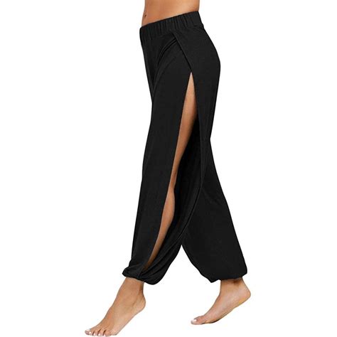 Beach Split Dance Wide Leg Pants Womens Clothing Clothesandfashion