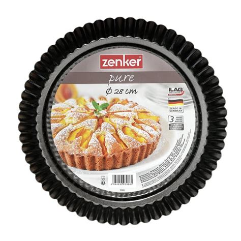 Zenker Moule à Tarte En Acier 28cm Noir Miyado Cuisine