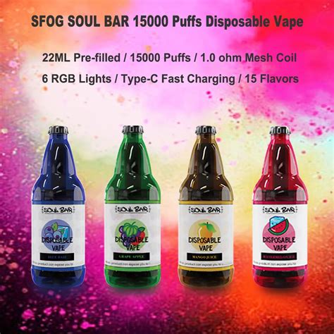 Sfog New Original Puff Disposable Vape Soul Bar Puffs E