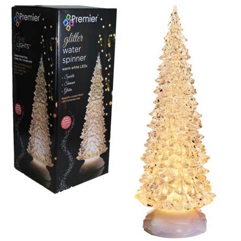 Premier Led Warm White Christmas Tree Glitter Water Spinner 32cm For Sale Online Ebay