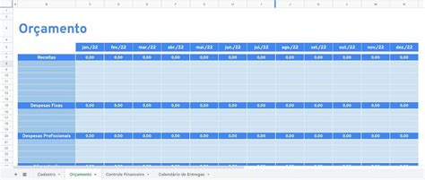 Planilha De Controle Financeiro Pessoal
