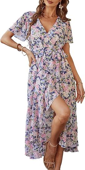 Amazon PRETTYGARDEN Women S 2023 Floral Boho Dress Wrap V Neck