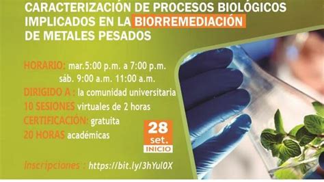 Curso caracterización de procesos biológicos implicados en la