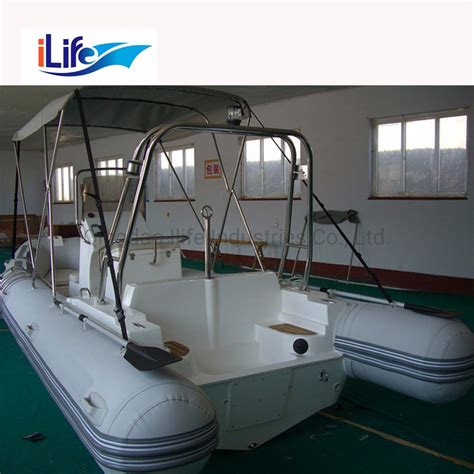 Ilife 5 8m Custormized PVC Hypalon Rigid Hull Firberglass Inflatable