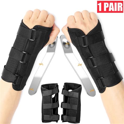 Right And Left Hands Breathable Night Wrist Brace Sleep Support Carpal