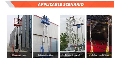 Factory Price Push Around Vertical Mast Lift Tuhe Lift