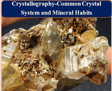 The crystallography branch of Geology has developed a descriptive terminology that is applied to ...