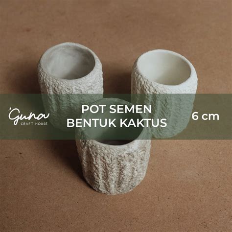 Jual Pot Semen Sukulen Bentuk Kaktus Kecil Pot Tanaman Mini Unik