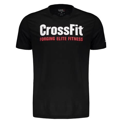 Camiseta Reebok Crossfit Forging Elite Fitness Preta FutFanatics