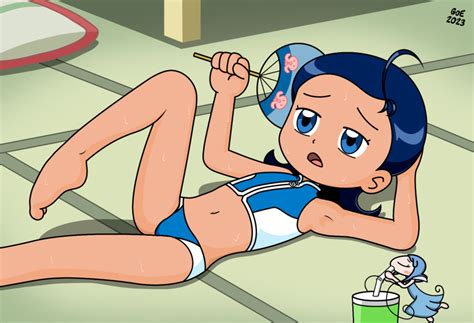 Good Or Evil Senoo Aiko Ojamajo Doremi Highres Girl S Ahoge Barefoot Bikini