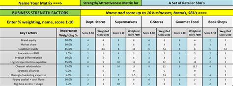 Ge Mckinsey Multi Factor Excel Template Teaching Ideas Great Ideas For Teaching Marketing