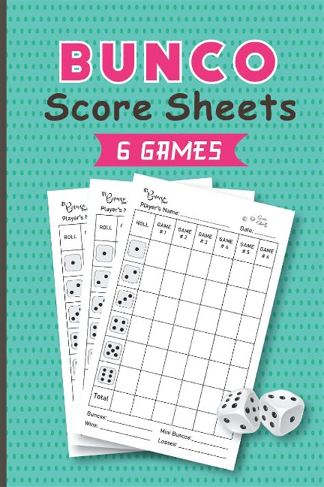 Buy Bunco Score Sheets Games Score Keeper Game Record Bunco Score