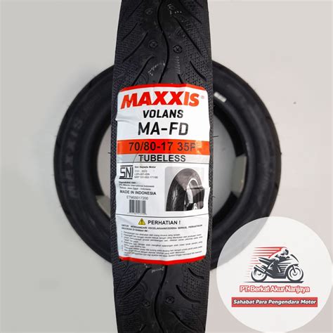 Jual Maxxis Volans Ma Fd Ban Motor Tubeless Bonus Pentil