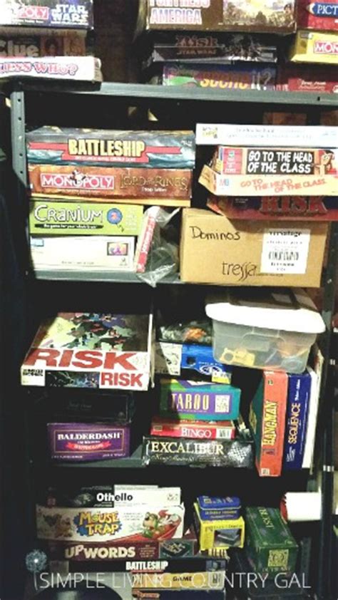 How Organize Games And Puzzles The Easy Way Simple Living Country Gal